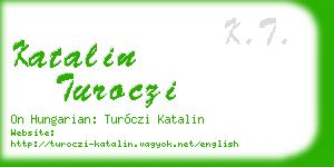 katalin turoczi business card